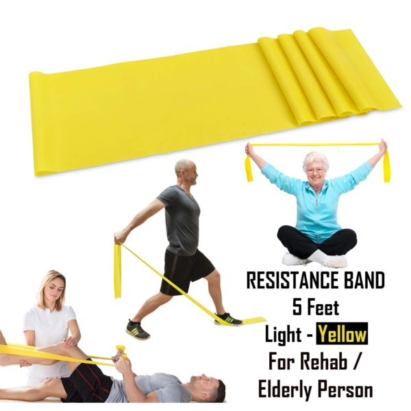 5 Feet Latex Elastic Resistance Band for Workouts