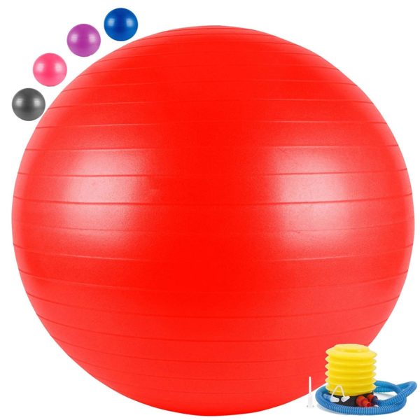 Anti-Burst Yoga Exercise Gym Ball with Foot Pump
