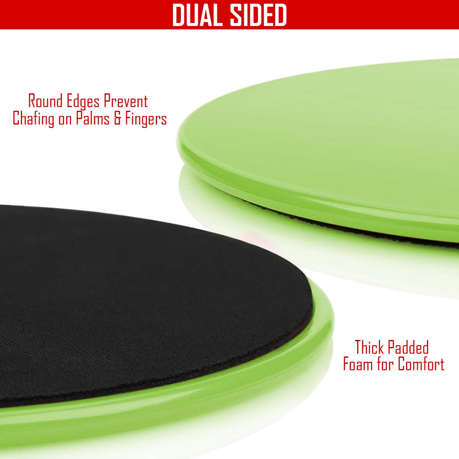 Gliding Discs Core Sliders Exercise Sliders,Dual Sided Gliding Slider for  Carpet or Hard Floors Core Fitness Ultimate Core Training Gym and Full Body  Workout's at Home or Travel 