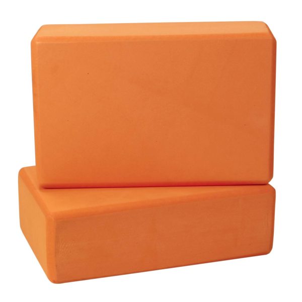 Moisture-Proof High Density Foam Yoga Block Brick, Pack of 2