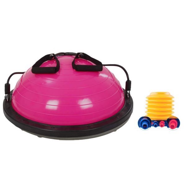 PVC Exercise Ball With Resistance Bands And Foot Pump