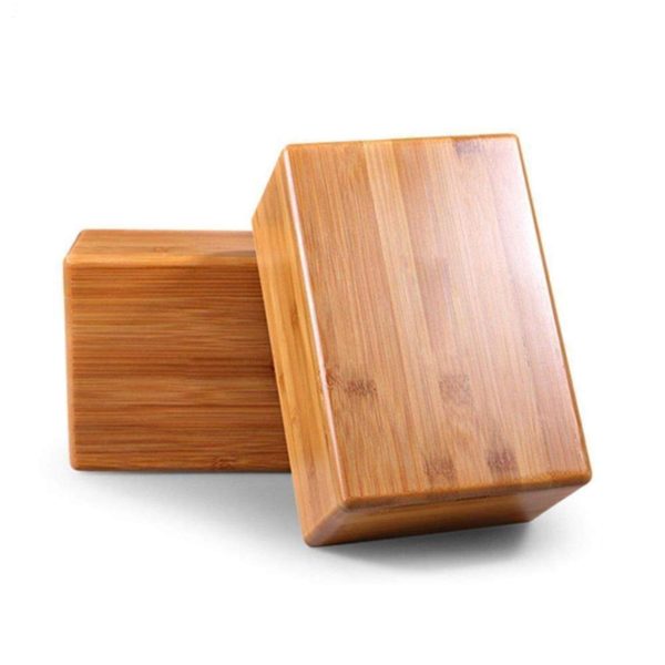 Wooden Yoga Block Brick, Set of 2